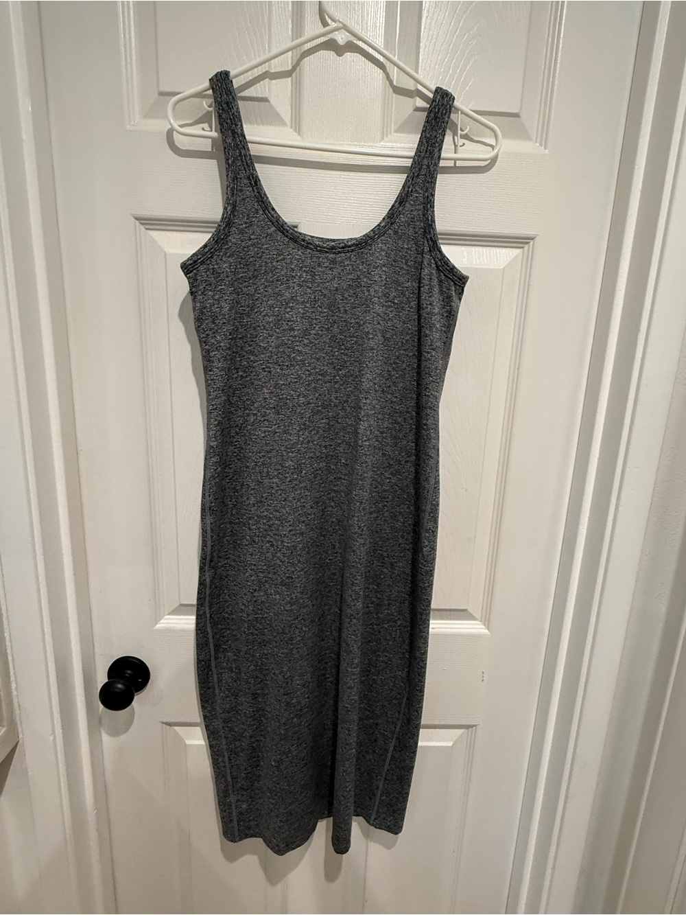 Vuori Charcoal Gray Tank Midi Dress